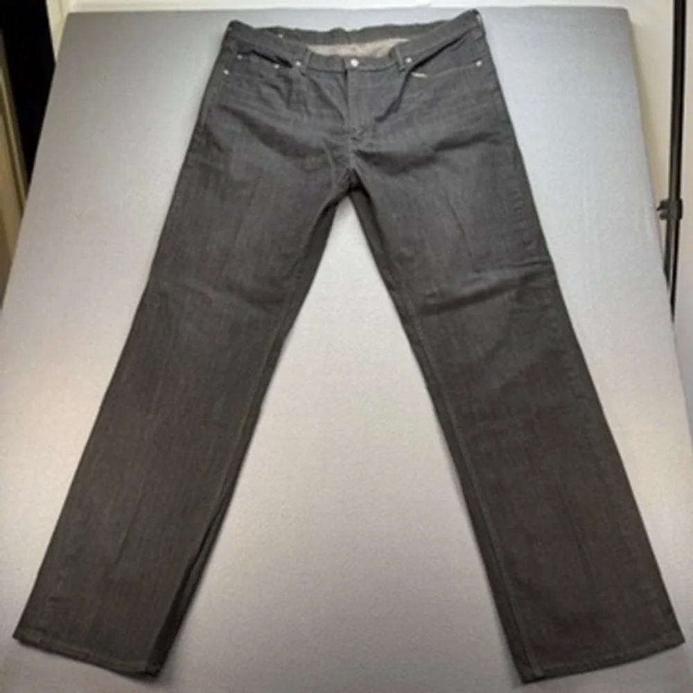 Levis 559 Jeans Relaxed Straight Fit 42x36 (FIT 42x35) Black Denim Stretch Pants
